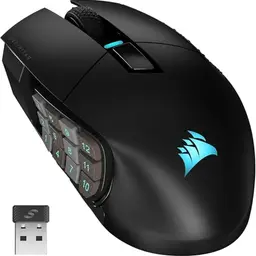 Corsair Scimitar Elite RGB Wireless Gaming Mouse - 16 Programmierbare Tasten - Schwarz