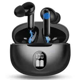 Bluetooth Kopfhörer 5.3 in Ear, Kabellose mit LED-Anzeige, IPX7 wasserdicht, 30 Stunden Spielzeit, Noise Cancelling