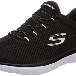 Skechers Damen Turnschuhe Summits 12985, Schwarz/Weiß, 38.5 EU