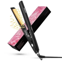 Dekuri 2 in 1 Glätteisen für Locken und Glätten - Schnelles Heizgerät mit Titanplatte, 120-230℃ LED Display - Schwarz