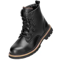 OWIF Winterschuhe Damen Herren Wasserdicht Rutschfest Schneestiefel Winterboots Schwarz