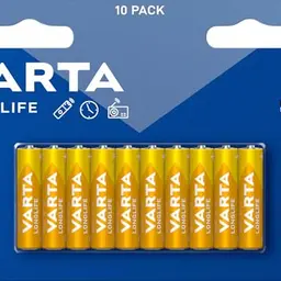 VARTA AAA Batterien, 10 Stück, Longlife Alkaline, 1,5V - Ideal für Fernbedienungen und Radios