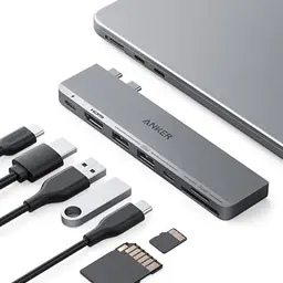 Anker 547 USB-C Hub für MacBook, 7-in-2 Hub mit 4K HDMI und 2 USB-A Anschlüssen