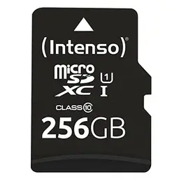 Intenso Premium microSDXC 256GB Speicherkarte mit SD-Adapter, schwarz