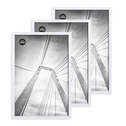 Lincoolart Bilderrahmen 40x60 cm Weiß - 3er Set für Poster und Wanddekoration