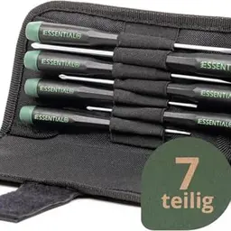 Wiha Feinmechaniker Schraubendreher Set 7-tlg. mit Tasche | Werkzeug für Modellbau, Uhrmacher und Brillenreparatur