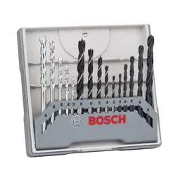 Bosch 15-tlg. Bohrer-Set für Holz, Stein und Metall, Ø 3-8 mm