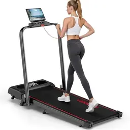 VANNECT Klappbares Laufband für Zuhause, 1-12 km/h, Ultra-Leise, LCD-Display, 150 kg Belastbarkeit