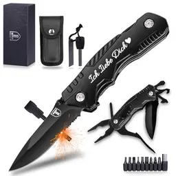 Multitool Taschenmesser 21 in 1 - Valentinstagsgeschenk für Männer, Ehemann & Partner, ideal für Outdoor und Camping