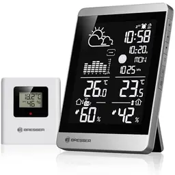 Bresser Funk-Wetterstation ClimateTemp NDV-NEO mit Außensensor und Wettervorhersage