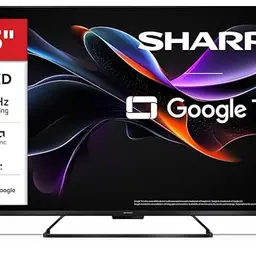 SHARP 55 Zoll QLED 4K Google TV mit HDR, Dolby Vision & Atmos, 144Hz, Smart Features, Schwarz