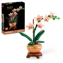LEGO Mini-Orchidee - Kunstblumen Set für Erwachsene - Terrakotta-Blumentopf - DIY Geschenkidee