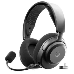 SteelSeries Arctis Nova 3P Wireless Gaming-Headset - 40 Std. Akku - Abnehmbares Mikrofon - Schwarz