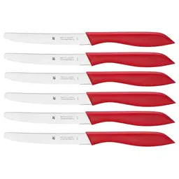 WMF Classic Line Frühstücksmesser Set 6-teilig, rot
