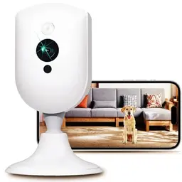 VIM TAG WLAN Überwachungskamera Innen, 4MP, Nachtsicht, 2-Wege-Audio, App-Babyphone für Zuhause
