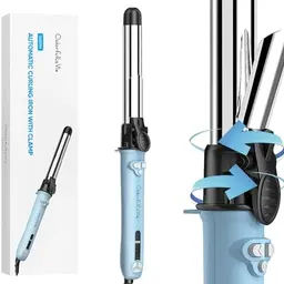 ColorfulLaVie Automatischer Lockenstab 26mm - 360° drehend, für große Locken, 130-210°C, mit Handschuh und Clips