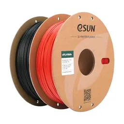 eSUN Matte PLA Filament 1.75mm, 1KG, Dunkelschwarz & Feuerrot