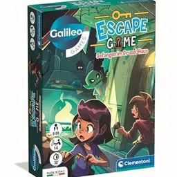 Clementoni Galileo Escape Game - Gefangen im Grusel-Haus - Familienspiel ab 8 Jahren