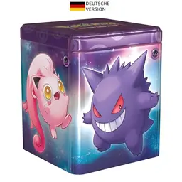 Pokémon Sammelkartenspiel: Psycho Stapel-Tin-Box mit 3 Boosterpacks & 2 Stickern