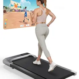 Walking Pad Laufband mit APP-Steuerung für Zuhause bis 136 KG, 6 km/h - Professionelle Trainingskurse