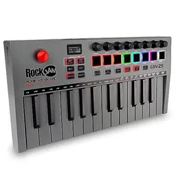 RockJam 25-Key USB & Bluetooth MIDI Keyboard Controller with 8 Drum Pads