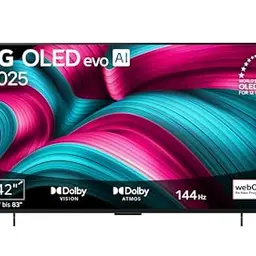 LG OLED 42 Zoll (106 cm) 4K OLED evo AI TV mit α9 Prozessor, webOS, 120Hz, Modelljahr 2025