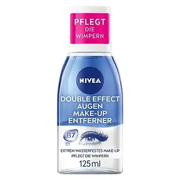 NIVEA Augen Make-Up Entferner Double Effect für sensible Augen, entfernt wasserfeste Mascara (125 ml)