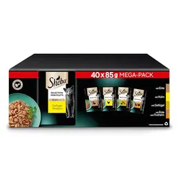 SHEBA Adult Katzenfutter nass - 40x85g Portionsbeutel - Geflügel in Sauce