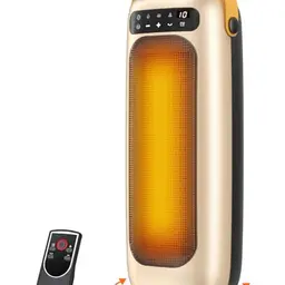 Energiesparender Heizlüfter mit 1500W, 4 Modi, Oszillation, Timer, leise, sicher & kabellos – ideal für Innenräume
