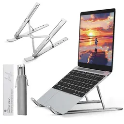 AiTodos® Laptop Ständer, Faltbar und Leicht, Rutschfest, Aluminium - 6 Stufen Höhenverstellung