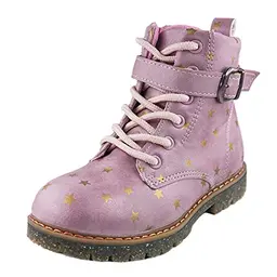 TZJS Wasserdichte Winterschuhe für Mädchen und Jungen - Klassische Stiefel in Rosa, Größe 30
