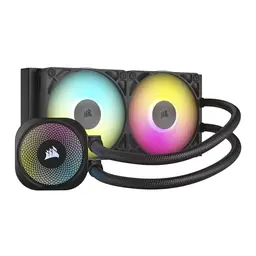 Corsair iCUE LINK Titan 240 RX RGB CPU-Kühler – 240 mm AIO mit 2 RGB-Lüftern – Für Intel & AMD – Schwarz