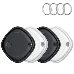 Smart Air Tag Tracker 4er Pack, Schlüssel Finder für iOS, IP67 wasserdicht, Austauschbarer Akku, Bluetooth Key Finder