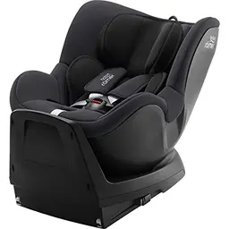 BRITAX RÖMER DUALFIX PLUS Reboarder, Neugeboreneneinsatz, für Kinder 40-105 cm, Geburt - 4 Jahre, Midnight Grey