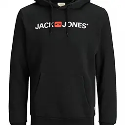 JACK & JONES Herren Kapuzenpullover Schwarz