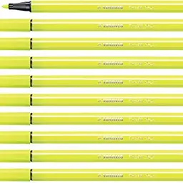 STABILO Premium-Filzstift Pen 68 - 10er Pack - Neongelb