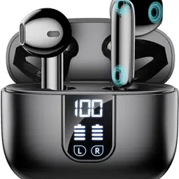Kabellose Bluetooth In-Ear Kopfhörer mit 35 Std. Spielzeit, ENC Noise Cancelling und IP7 wasserabweisend