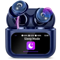 VEKJ Kabellose Bluetooth 5.4 Kopfhörer mit 48H Akku und Noise Cancelling, IPX7, Blau