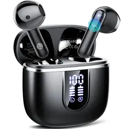 Bluetooth Kopfhörer Kabellos In Ear mit 40Std Akkulaufzeit, Noise Cancelling, Wasserdicht für Sport und Arbeit