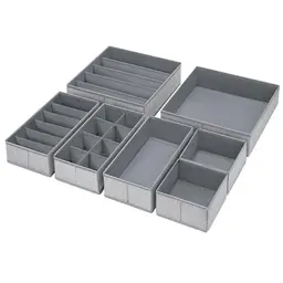 DIMJ Aufbewahrungsbox, 7 Stück Faltbox für Kleiderschrank und Schubladen, ideal für BHs, Unterwäsche, Socken und Spielzeug