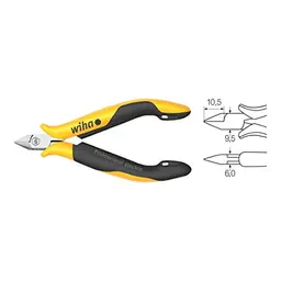 Wiha ESD Seitenschneider spitz 115 mm für empfindliche elektronische Bauteile