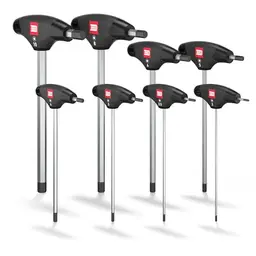 INBUS® 8-tlg. T-Griff Schraubendreher Set 2–10 mm, HybridTouch, Made in Germany