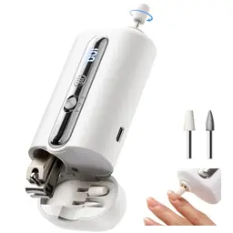 ChoreChamp 4-in-1 elektrisches Maniküre/Pediküreset mit LED-Anzeige, nagelknipser und wiederaufladbar