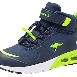 KangaROOS Jungen Sneaker Kx-Hydro, Dunkelblau/Lime, Größe 34 EU