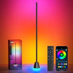 Dimmbare RGBIC LED Stehlampe 150cm mit Fernbedienung und APP – 16 Millionen Farben für Wohnzimmer und Schlafzimmer