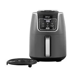Ninja Air Fryer MAX Heißluftfritteuse 5,2L - Familiengröße, Antihaft, Spülmaschinenfest, 6-in-1 - Grau & Schwarz