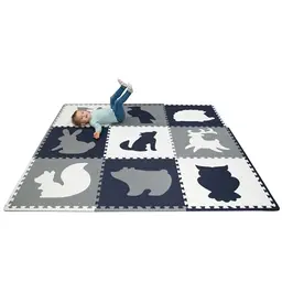 Hakuna Matte Baby-Puzzlematte Wald 180 x 180 cm
