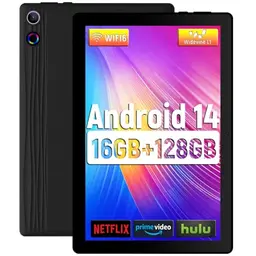 Android 14 Tablet 11 Zoll, 16 GB RAM, 128 GB ROM, Octa-Core, 6800mAh Akku, WiFi 6, Dual-Kamera