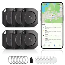 6er Pack Smart Tag Schlüsselfinder für iOS – Mit Apple Wo ist? APP, ideal für Schlüssel und Reisen
