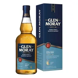 Glen Moray Peated Single Malt Whisky, rauchig-torfiger Geschmack, 0,7 l, Geschenkverpackung